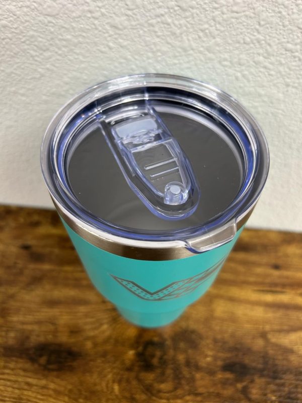 30oz VIP Laser Engraved Tumbler - Teal - Image 2