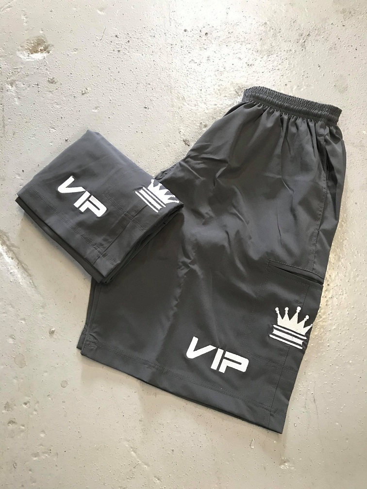 4-Way Stretch Microfiber Shorts - Charcoal - VIP Sportswear