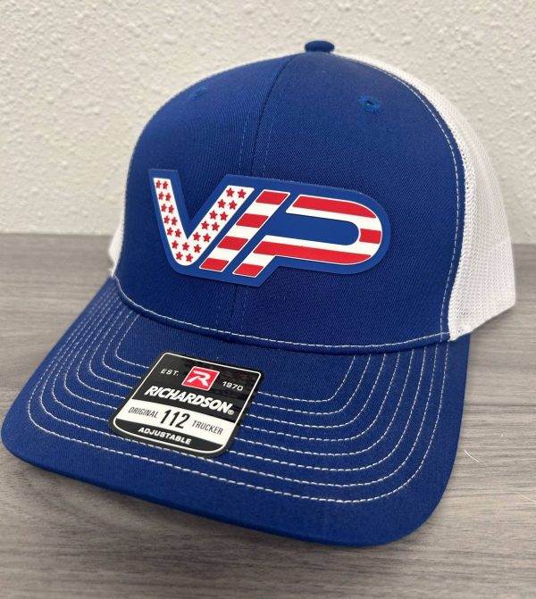 Patch Snapback Hat – Royal/White/Red USA