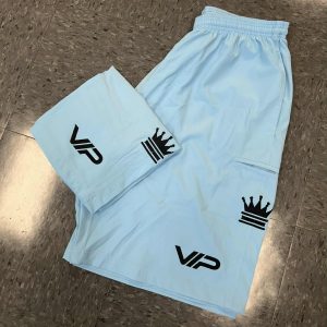 4-Way Stretch Microfiber Shorts - Baby Blue